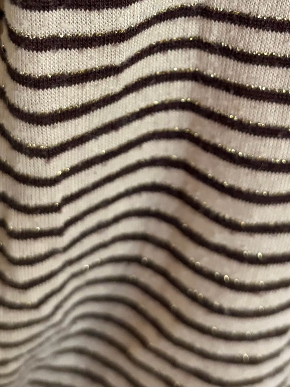 Vintage Papaya Brown and Cream Striped Lace-Trim Cami Top - Picture 3 of 6